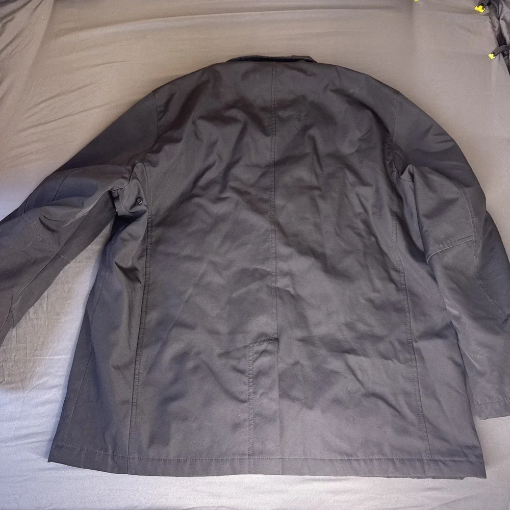 Tumi Tech Jacket Full Zip Men's XXL 2XL Black Multi Pocket Buttons Snap Nice - Picture 9 of 9